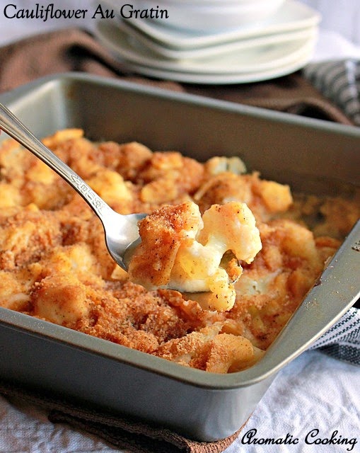 Aromatic Cooking Cauliflower Au Gratin