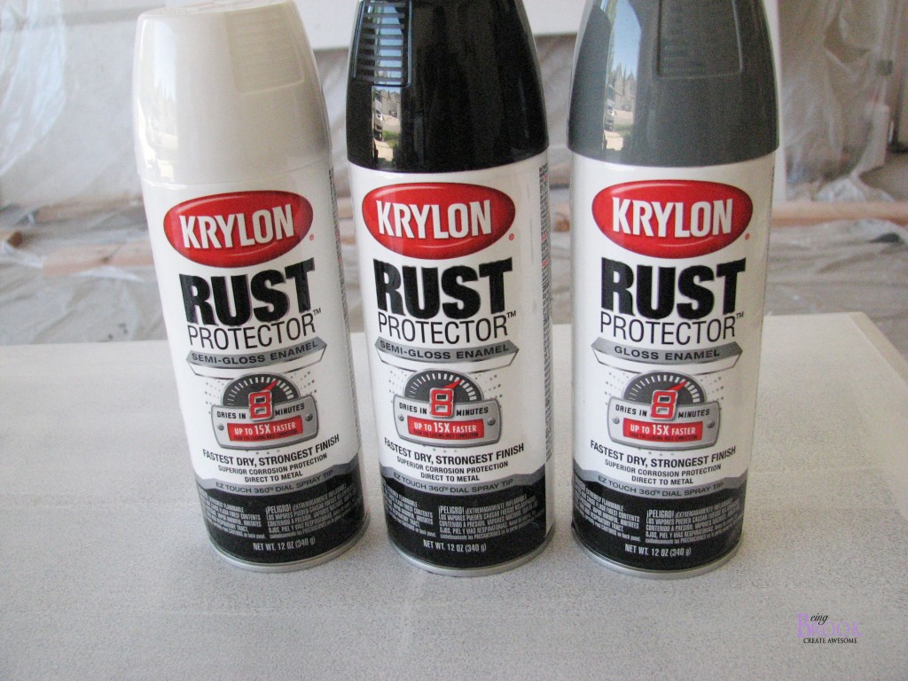 Spray Painting a Metal Railing {Krylon Rust Protector} BeingBrook