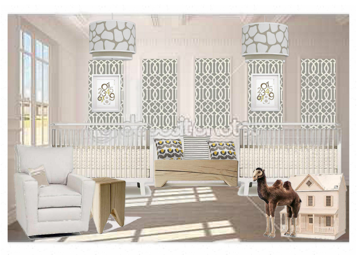 a chic farm life Gender Neutral Children's Room