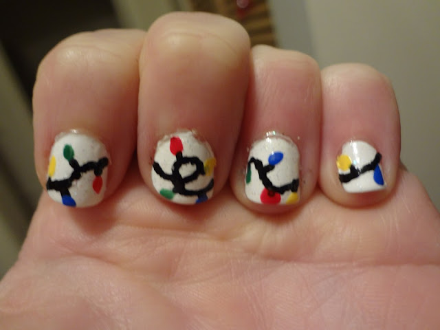 aka Bailey: More Holiday Nails: Christmas Lights