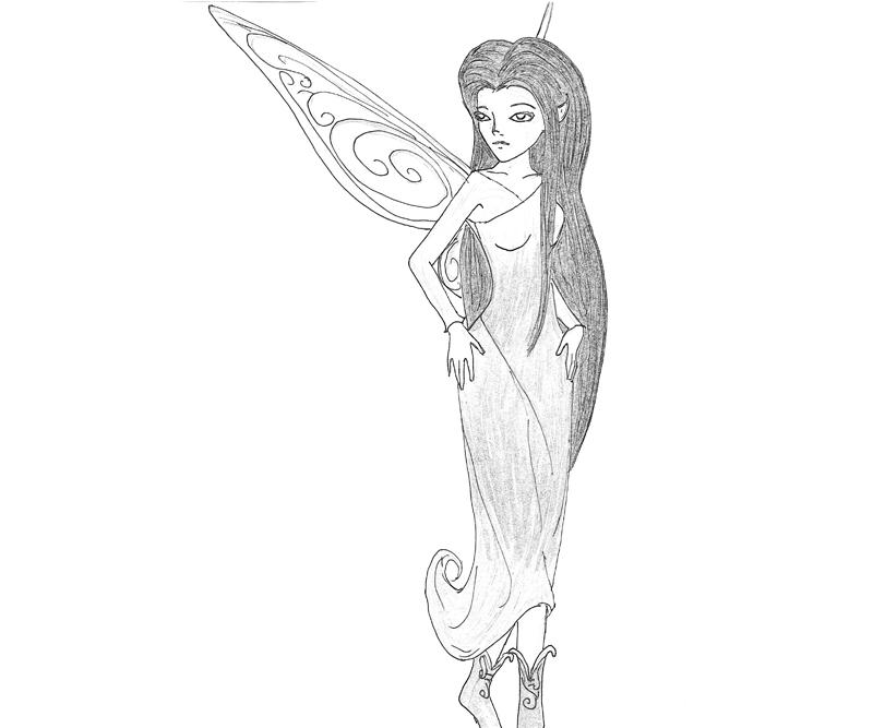 Silvermist Sketch Coloring Pages silvermist-sketch-coloring-pages