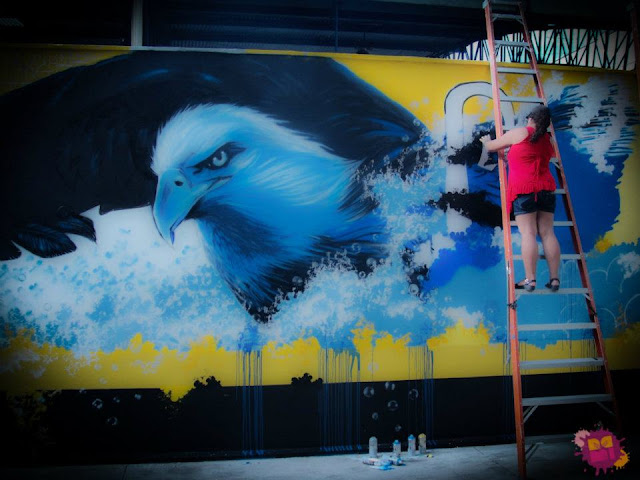 Graffiti para a Rede nami, na Fundação Roberto Marinho, 2012