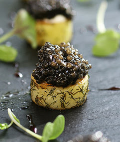  mousse d’avocat au Caviar des Pyrénées