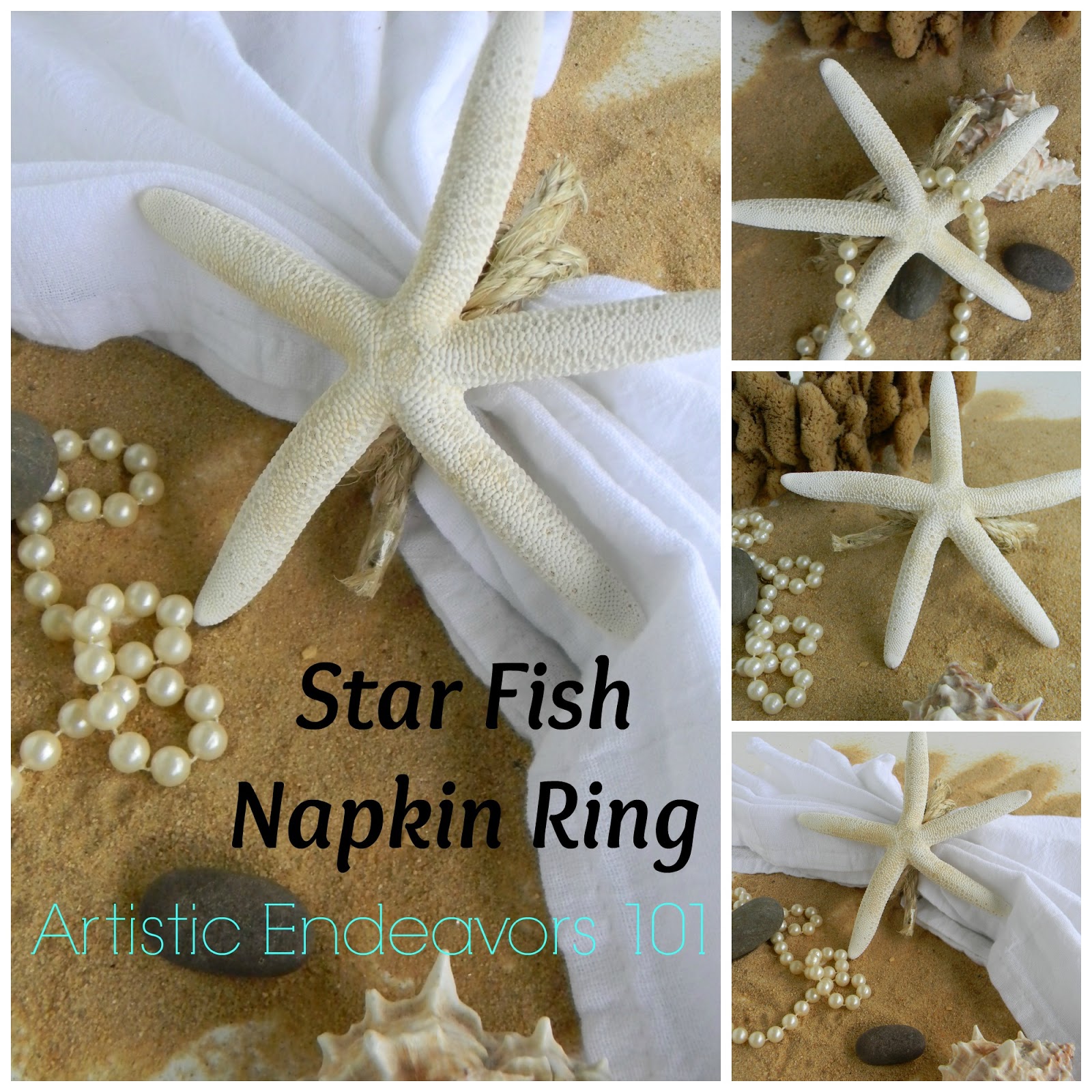 Artistic Endeavors 101 Star Fish Napkin Ring for a Beach Wedding A