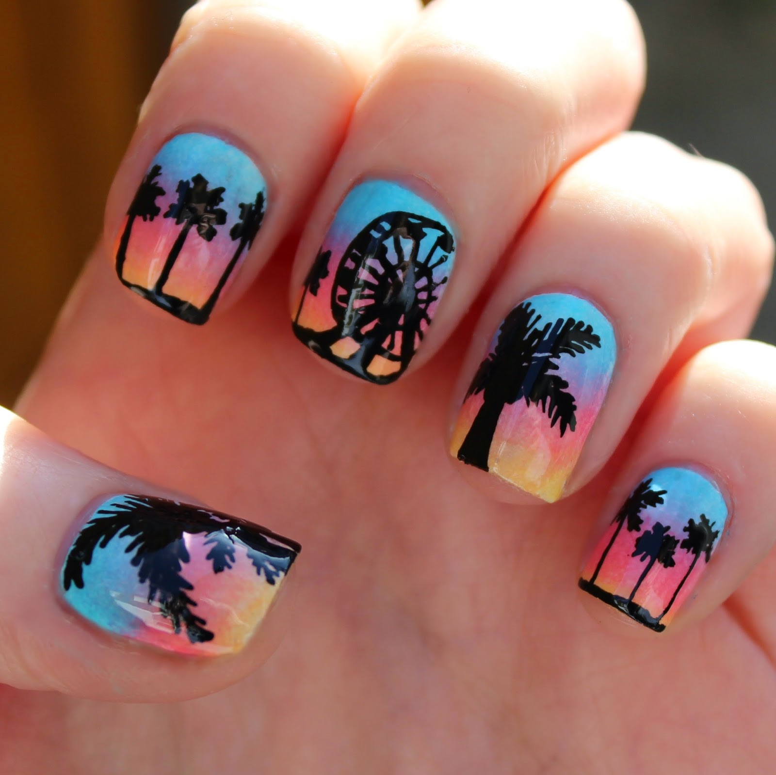 Dahlia Nails Coachella Nail Art