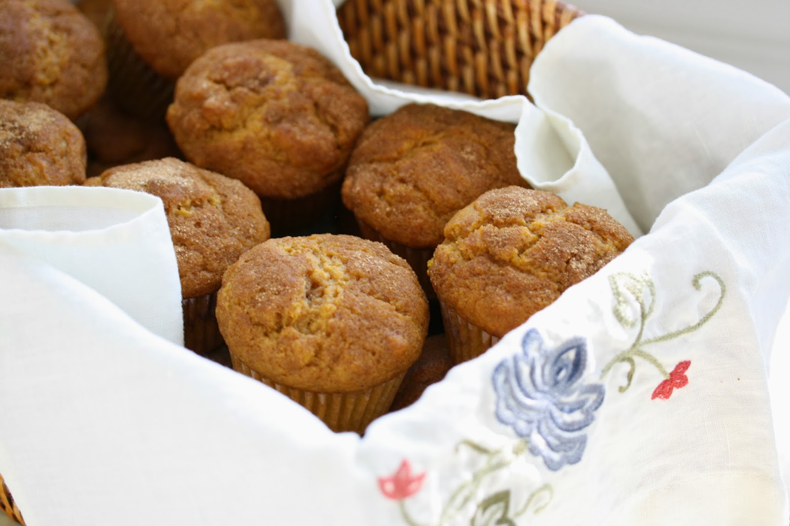 Hot Dinner Happy Home {Low Fat} Pumpkin Spice Muffins