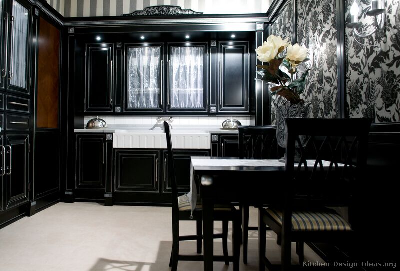 for Kitchen Black Kitchen With Different Ideas