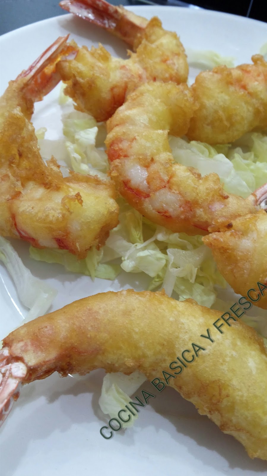 Cocina Basica y Fresca GAMBAS EN TEMPURA CBF