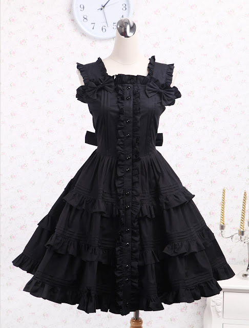 Black Ruffle Lolita Dress