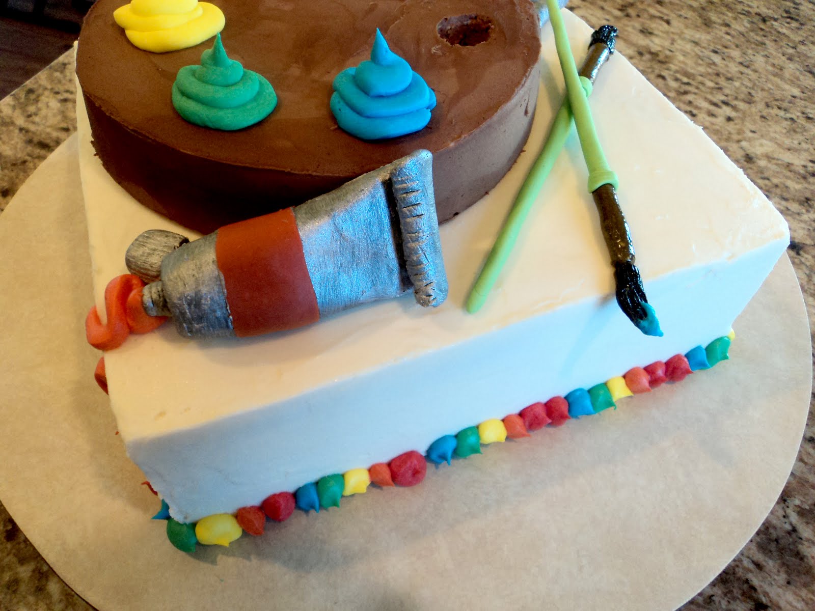 Delectable Cakes: Back-to-School Artist Cake
