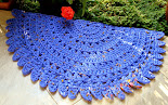 Tapete Meia Lua Estampado Azul