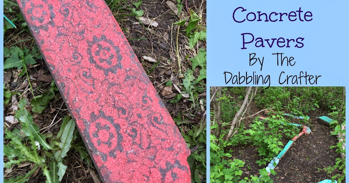 DIY Sunday Spray Painted Pavers The Dabbling Crafter