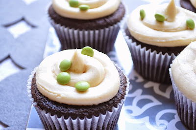 Guinness chocolate cupcakes with Baileys buttercream