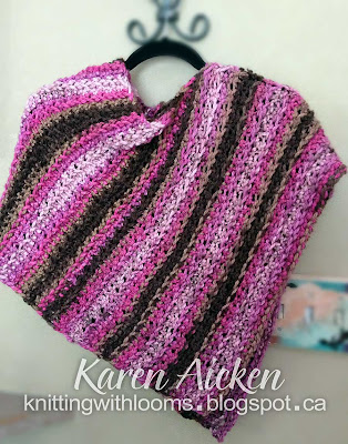 Knitting With Looms: Moms Short Poncho