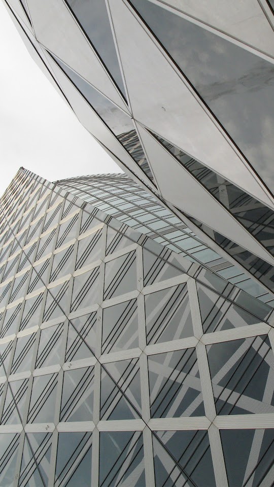 Tokyo Architecture Glass Building Skyscraper Android Wallpaper