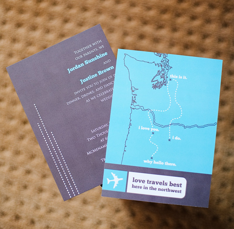 pink lime design Custom Announcement Travel Theme