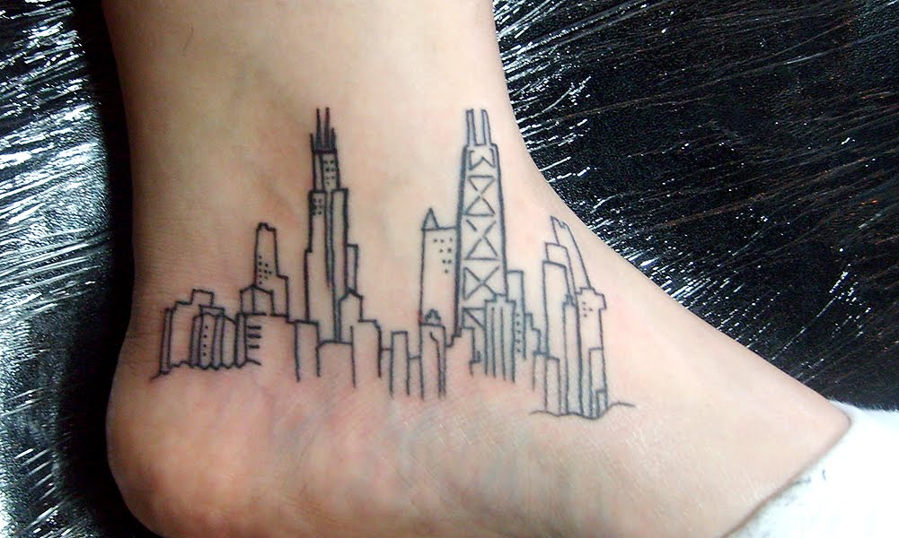 skyline tattoos. wanted the Chicago skyline
