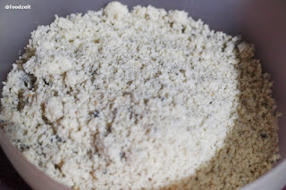 Almond ground to powder