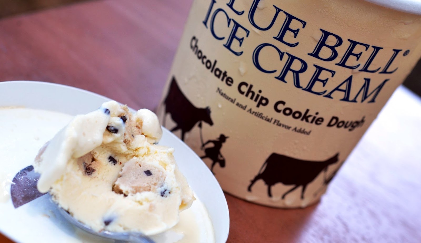food and ice cream recipes REVIEW Blue Bell Chocolate Chip Cookie Dough