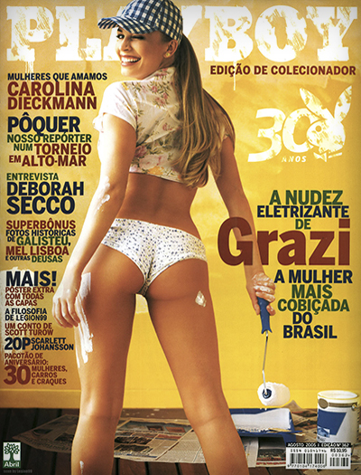 20 Fotos da Grazi Massafera gostosa pelada na Playboy de Agosto 2005 clik para ver Grazi Massafera