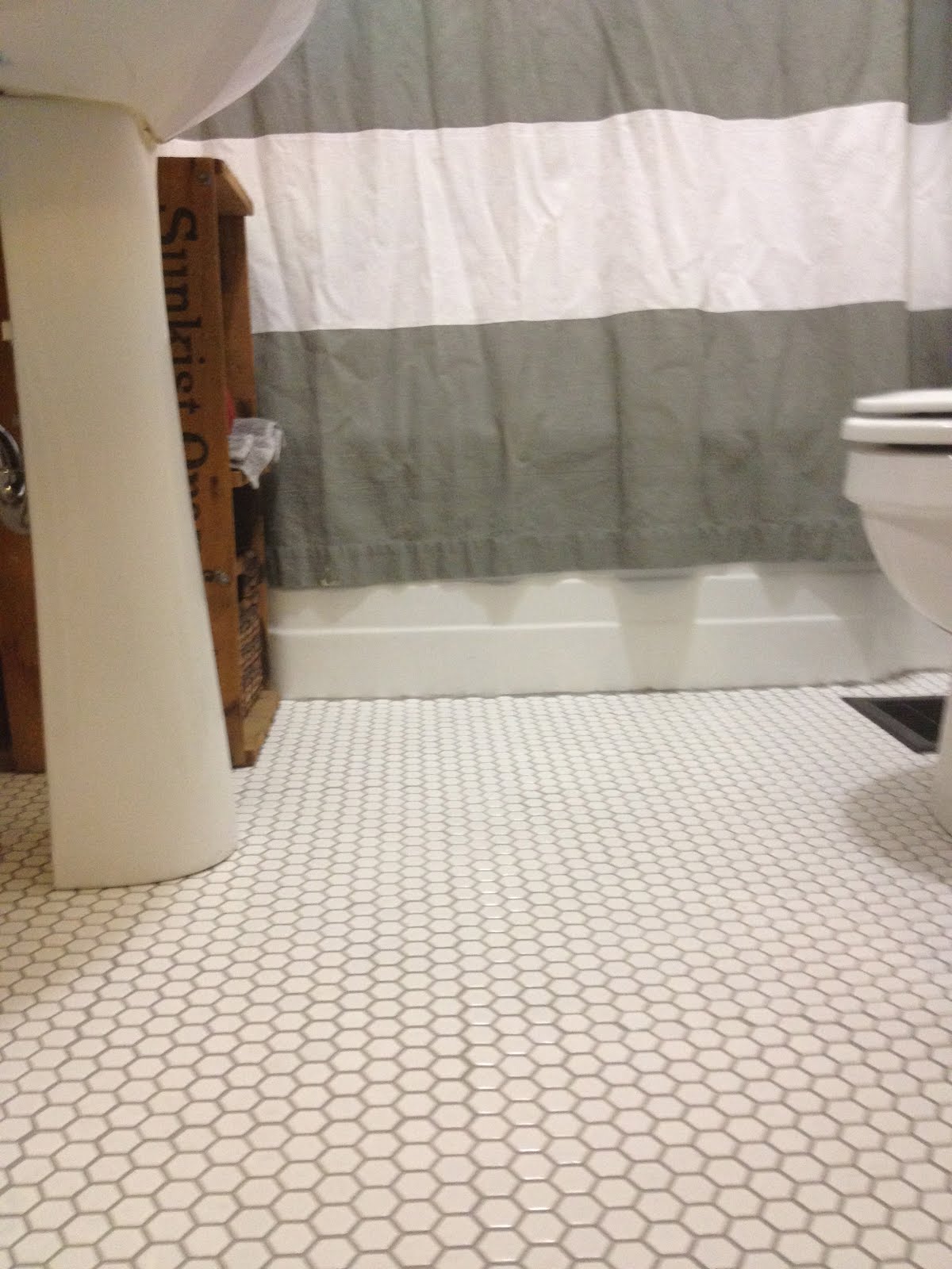 White Hexagon Floor Tile white hexagon floor tiles what color grout did you choose Hex Tile Little House Design White Hexagon Floor Tile semi gloss white hexagon Hex Tile Little House Design
