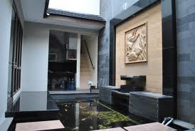 koleksi desain teras rumah dengan kolam ikan terbaru