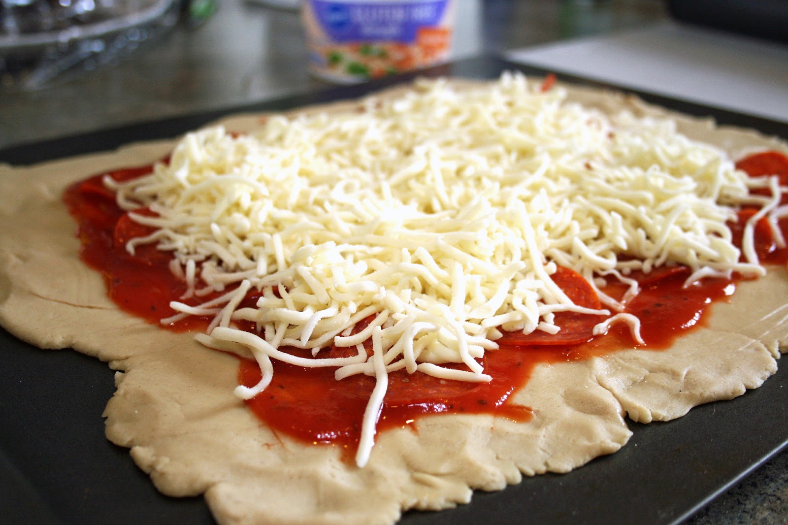 Lazy Gluten Free Pepperoni Stromboli with Pillsbury Dough