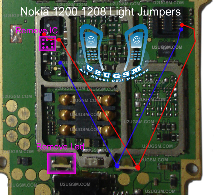 nokia 1200 light problem solution without light ic with nokia c2 01 lcd light solution without ic