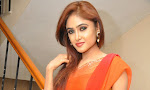 Sony Charista Glamorous in Saffron saree-thumbnail
