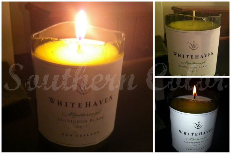 Southern Color Wine Bottle Candle Making