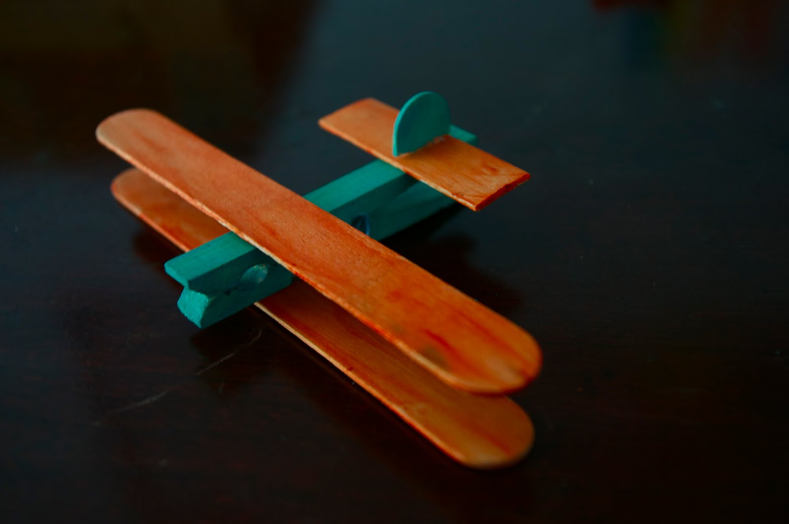 turquoise violets DIY airplane