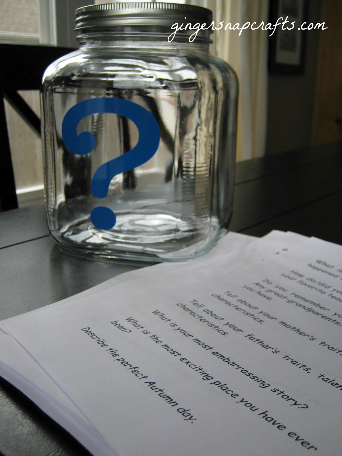 Ginger Snap Crafts family question jar {tutorial}