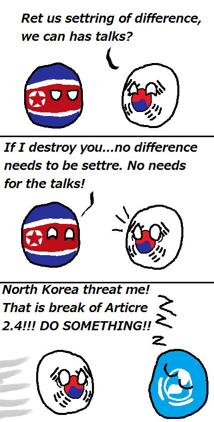 Polandball Countryballs Northkorea Art Myart