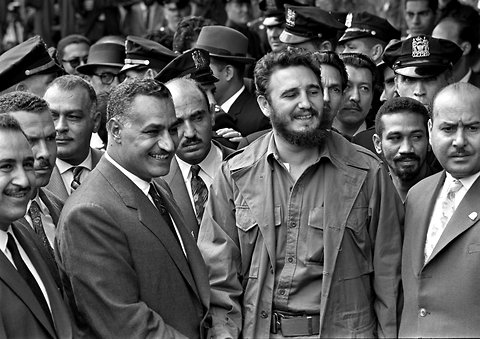 What Did Fidel Castro and  Gamal Abdul Nasser Look Like  on 9/28/1960 