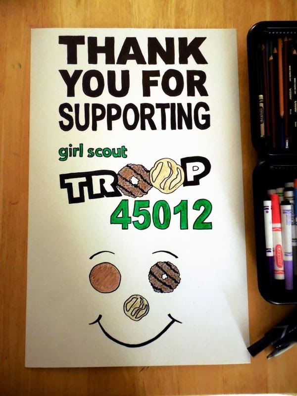 Girl Scouts Troop 81423 Girl Scouts Cookie booth posters