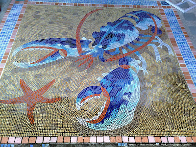 Lobster Mosaic. Phuket Tourist Office, Talang Road