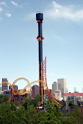 This is the Six flags park and his rides. The ride on the right was the best . six flags ride medusa