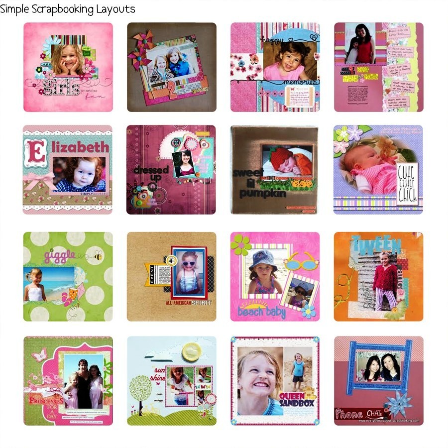 Vintage Crafts Working With Simple Scrapbooking Layouts