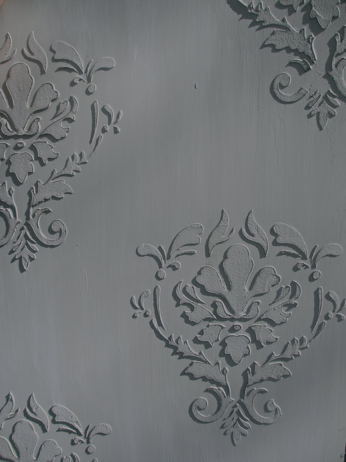 DiMonti's Decorative Finishes Furniture redo with stencil reliefs