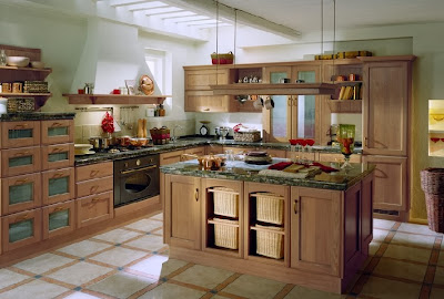 Decoração de uma cozinha em estilo rústico