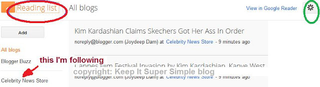 Blogger Reading List Unfollow blogger blog