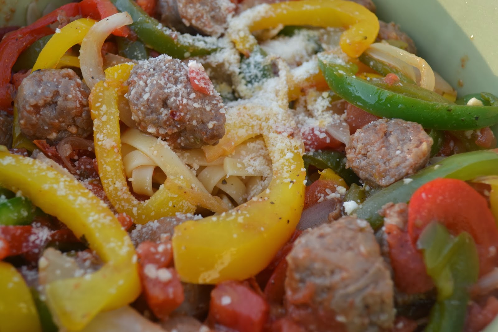 Johnsonville® Italian Sausage and Pepper Skillet