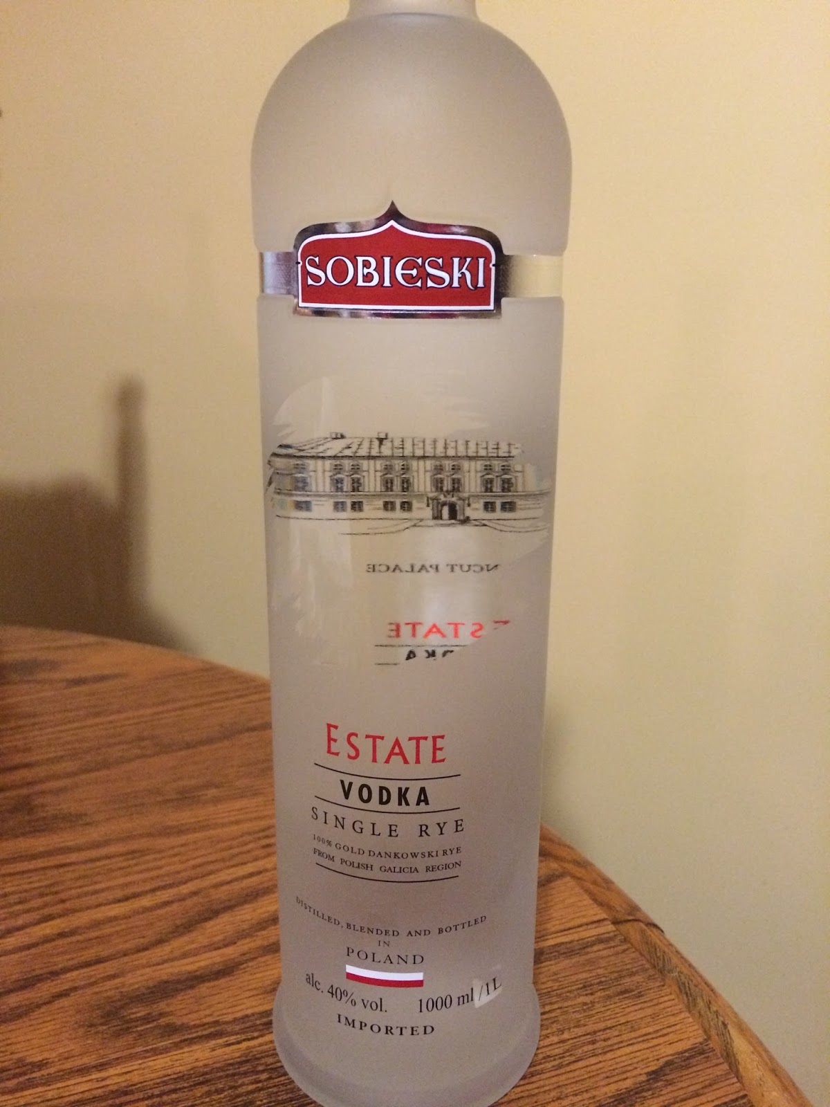 The Passionate Foodie Sobieski Estate Single Rye A "Gold" Vodka