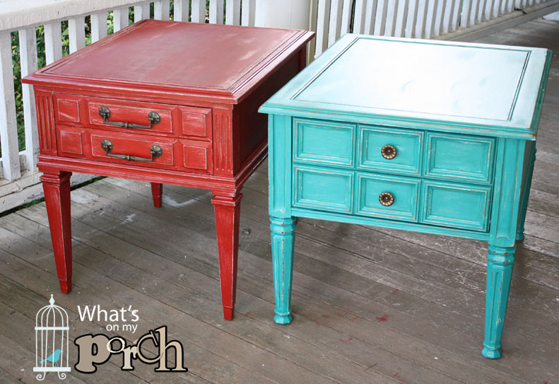 My Porch Prints Pretty Little End Tables
