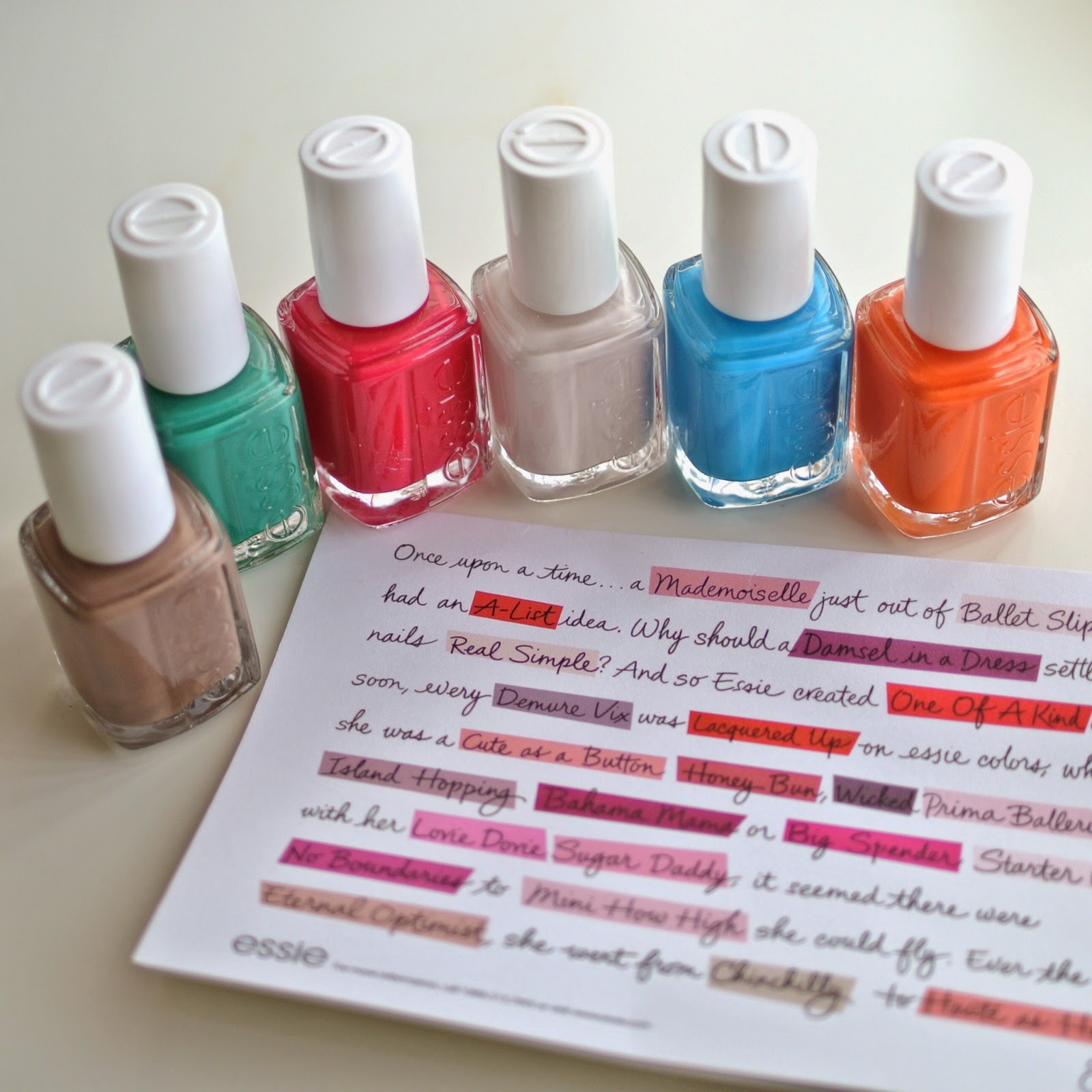 Nails by Gift: Essie Summer 'Haute in the Heat' 2014 Collection Swatch 