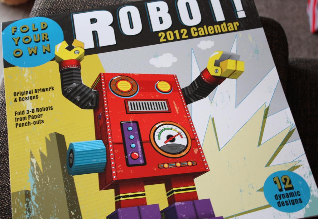 Bok Bok B'Gerk 2012 Calendar Fold your own Robot!