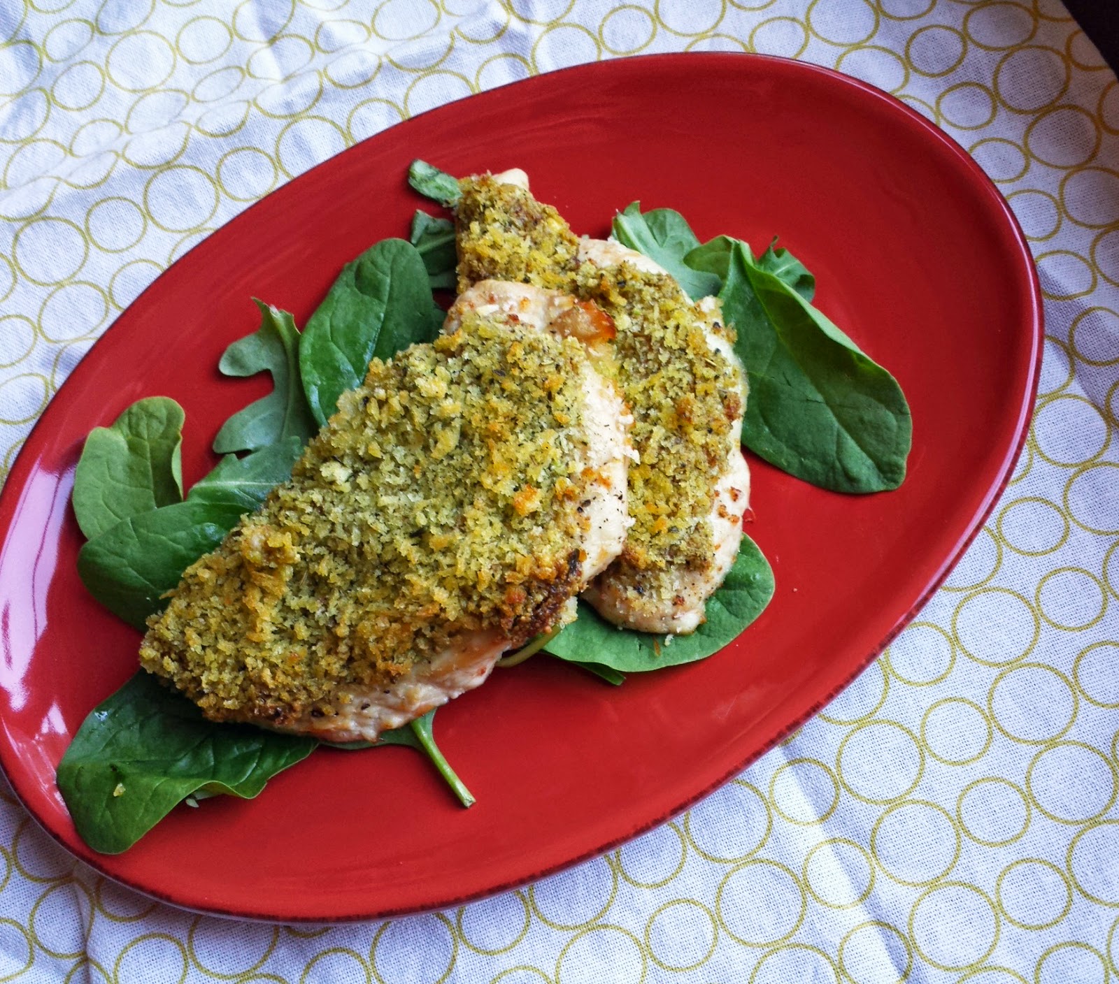 Loaves n Dishes PISTACHIO PESTO BREADED CHICKEN