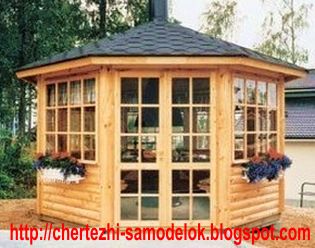Чертеж самодельной беседки Чертеж самодельной беседки