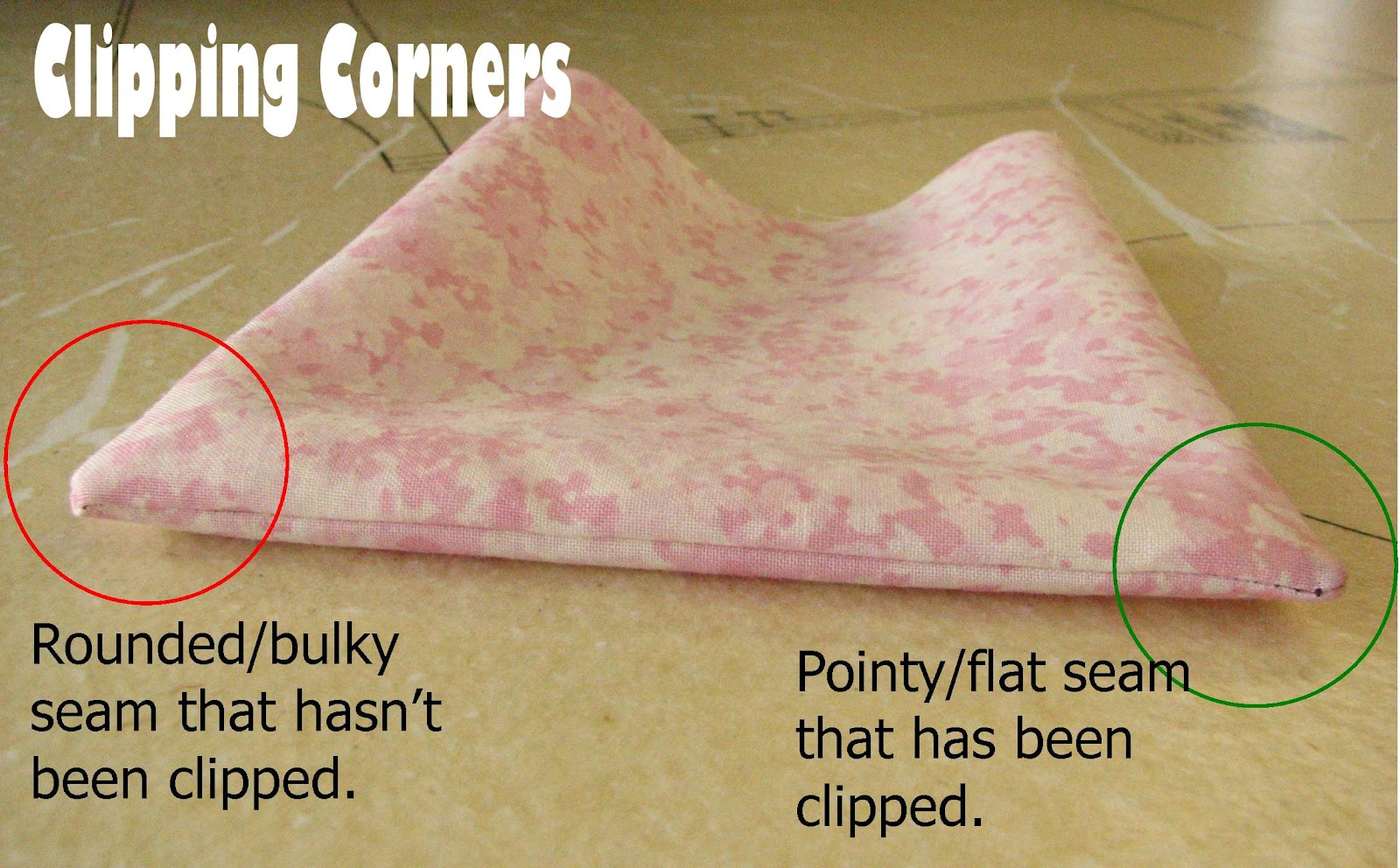 Ms. Elaineous Teaches Sewing Learn to Sew Clipping Corners