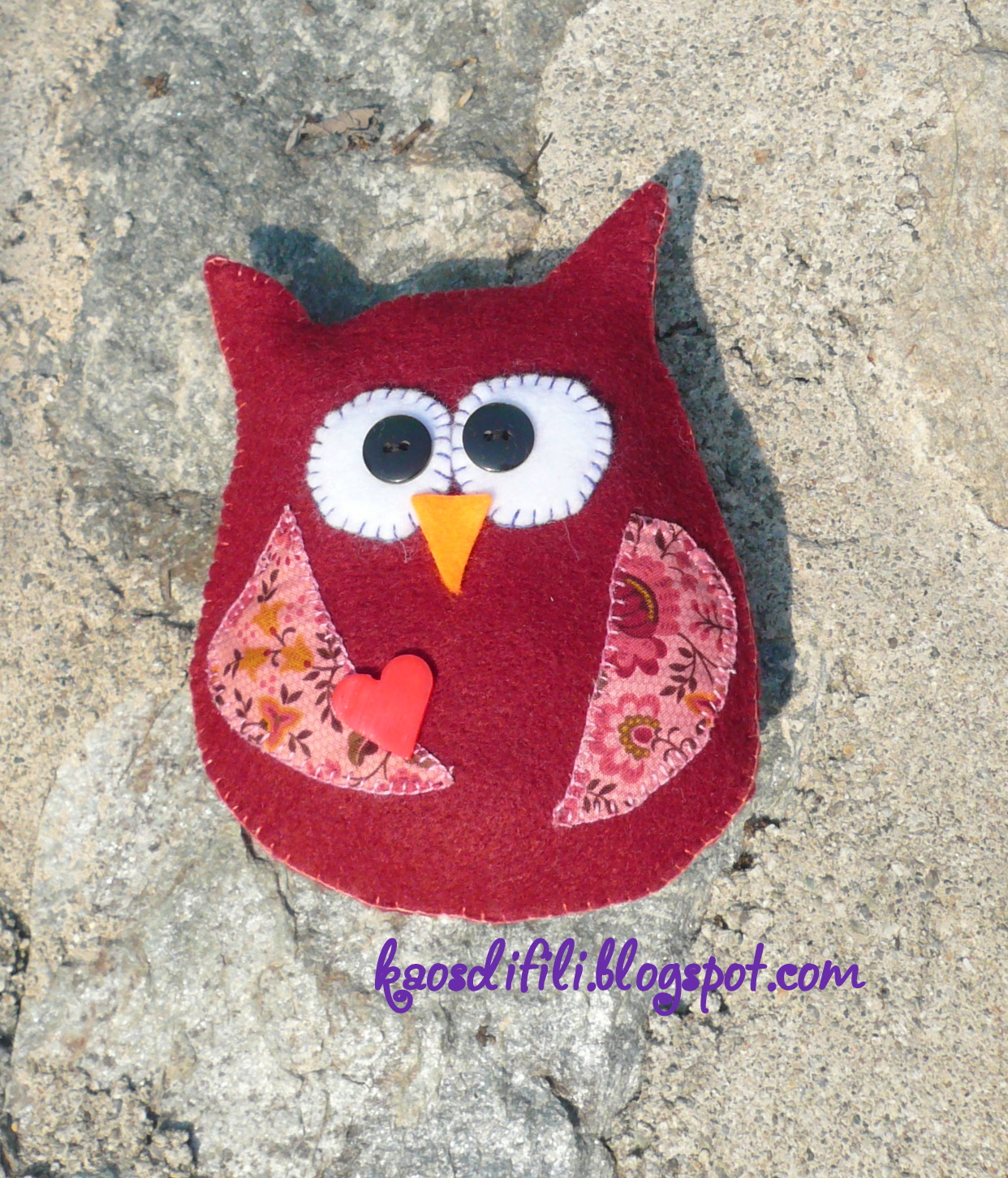 Schema per fare un gufo di